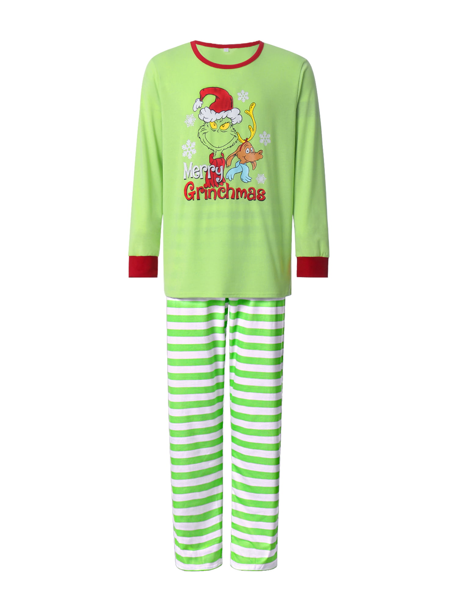 Holiday Grinch Santa Elf Reindeer  Family  Union Suit Costume Pajamas