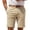 Khaki, variant on Zimjoy Men's Golf Shorts with Pocket 7" Elastic Waist Quick Dry Water Resistant Chino Shorts for Casual Office Dress Work, Black L