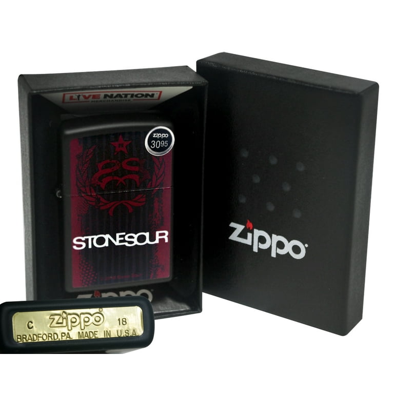Zippo 29731 Stone Sour Rock Music Band Logo Black Matte Finish Windproof  Lighter