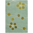 thumbnail image 6 of SAFAVIEH Soho Betsey Floral Wool Area Rug, Light Blue/Gold, 5' x 8', 6 of 7