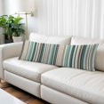thumbnail image 2 of Teal Blue Striped Body Pillow Covers 20"x60", Farmhouse Stripes Modern Abstract Art Soft Brushed Microfiber Breathable Throw Pillow Covers, Decorative Pillowcase with Zipper for Couch Sofa Bedroom, 2 of 9