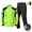 Green, variant on Men's Waterproof Breathable Bicycle Rain Pants and Coat Set for Outdoor Cycling, High Visibility Reflective Full Body Rainwear Suit, Black, 2XL