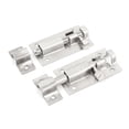 thumbnail image 4 of Unique Bargains 2" Length Stainless Steel Door Gate Latch Sliding Lock Bolt 2Pcs, 4 of 5