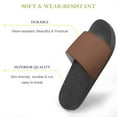 thumbnail image 3 of GZHJMY Stylish Slides for Women Men, Coffee Solid Color Soft Flexible Slip-on Sandals Slippers, 3 of 7