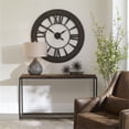 thumbnail image 2 of Uttermost Ronan Wood and Metal Wall Clock in Dark Rustic Bronze/Gray, 2 of 3