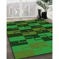 thumbnail image 2 of Ahgly Company Indoor Rectangle Patterned Dark Forest Green Area Rugs, 7' x 10', 2 of 6