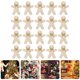 thumbnail image 2 of 20 juegos de adornos para árboles de Navidad, recortes de pan de jengibre de madera, adornos con agujeros, 2 of 4