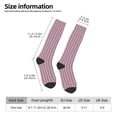 thumbnail image 3 of Knee High Socks for Women Red White And Blue Striped Long Tube Sock Uniform Socks, 3 of 7