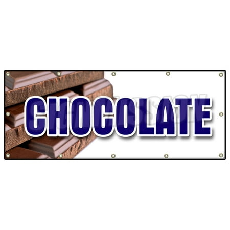 Belgian Chocolates Milk - CHOCOLATE BANNER SIGN milk dark semi sweet homemade candy belgium sale