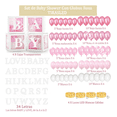 thumbnail image 2 of Set de Cajas LED con Globos Rosas y Letras para Baby Shower Xtellar rosa, 2 of 4