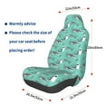 thumbnail image 3 of Wukai Great White Shark Full Set Car Seat Covers with Soft Padding Universal Auto Front Seats Protector and Cushion Mat, 3 of 5