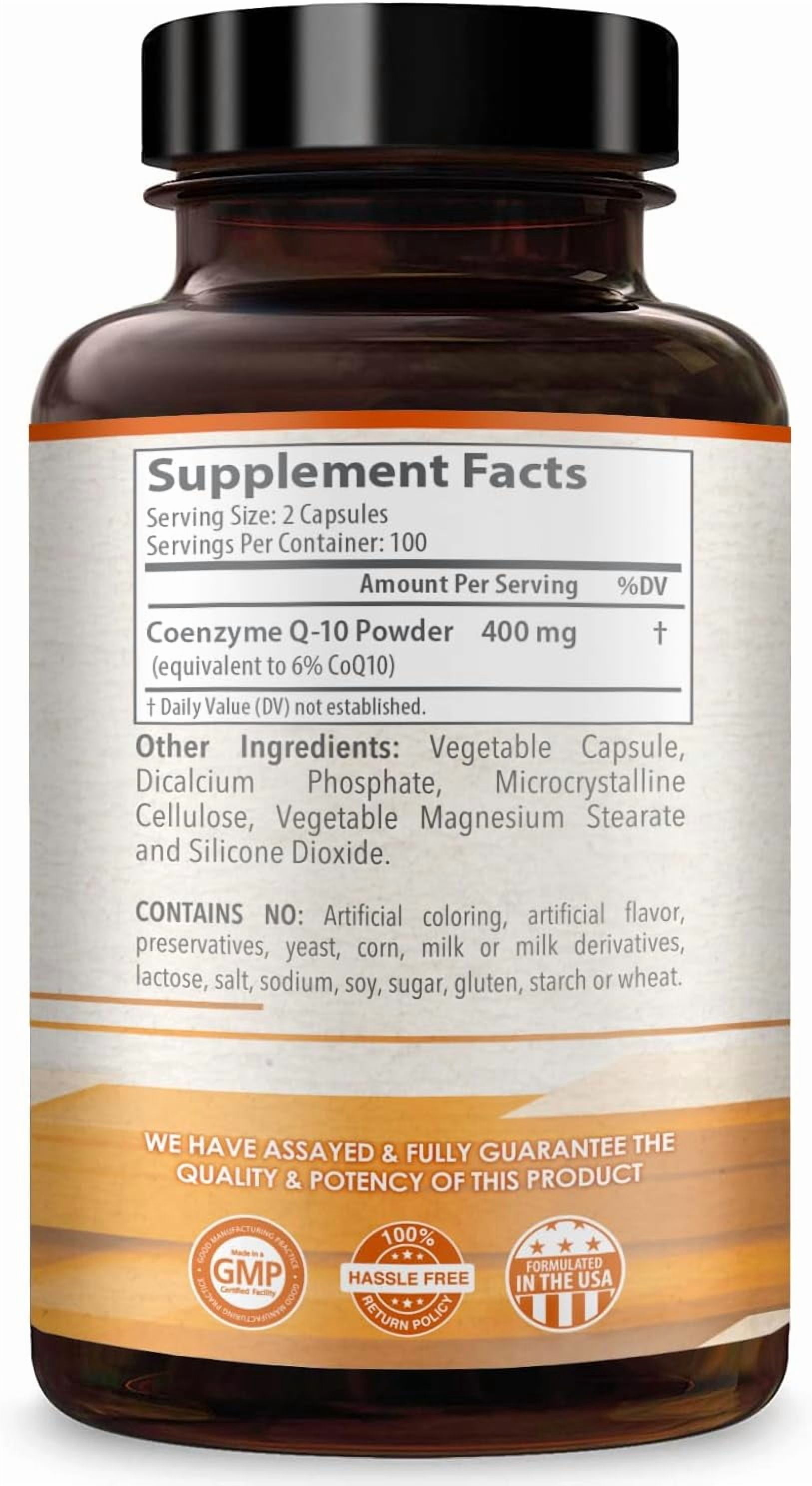 Healthy Way CoQ10 Supplement, Antioxidant Support for Heart Health & Energy, 400mg, 200 Capsules