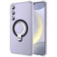 thumbnail image 2 of Dteck Case for Samsung Galaxy S24,Shockproof Rubber Ring Holder Kickstand Hybrid PC Back Cover,Clear, 2 of 6