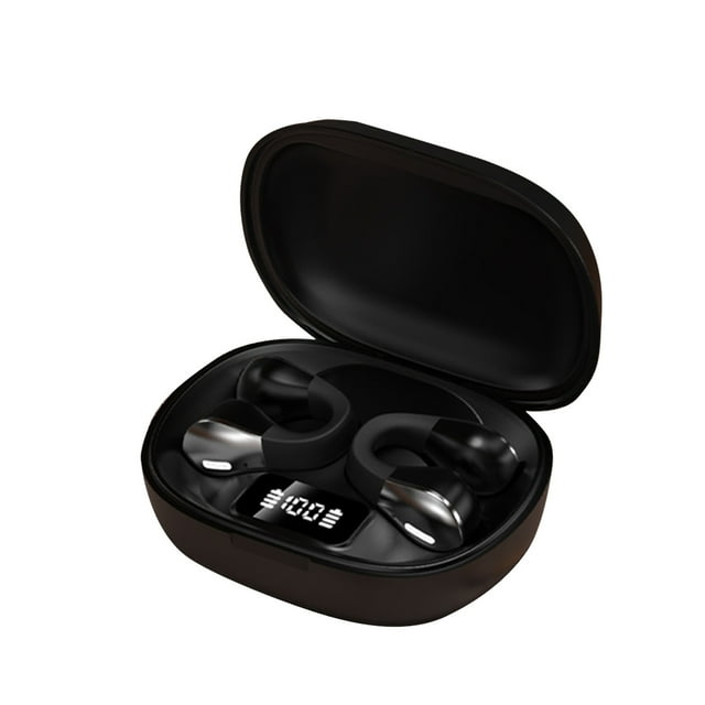Auriculares Inalámbricos Bluetooth Wireless Ear Clip Skeleton Auriculares Conductores, Auriculares de Oído Abierto Impermeables Bluetooth 5.3, Adecuados para Correr, Deportes, Ciclismo Y Conducir