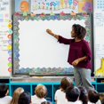 thumbnail image 4 of 60ft Holographic Scalloped Bulletin Board Borders, Iridescent Rolled Trim for Classroom School Office Decorations, 4 of 6