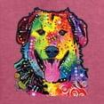 thumbnail image 2 of Smiling Dog | Colorful Neon Golden Retreiver | Dean Russo Art Animal Lover Unisex Crewneck Sweatshirt, Vintage Heather Red, Small, 2 of 6