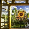 thumbnail image 1 of Adorno colgante de girasol para ventana | Decoración colgante de acrílico con cadena y ventosa | Decoración navideña para el hogar | Ideal para el porche y el coche, 1 of 5