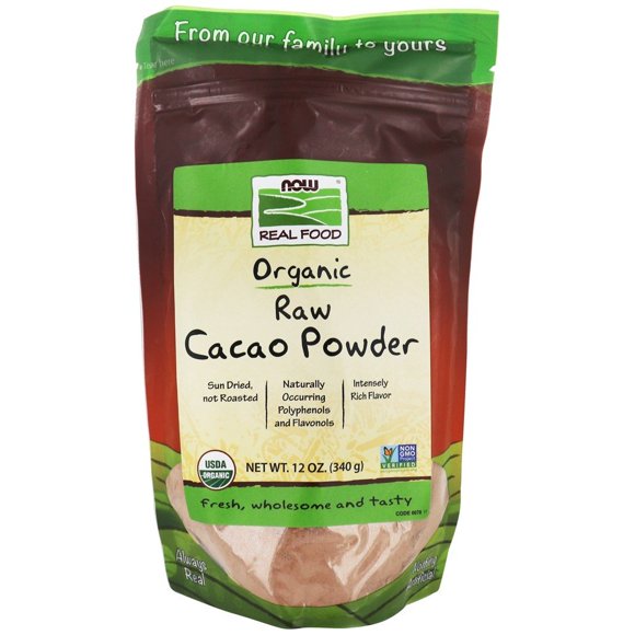 NOW Foods - NOW Real Food Organic Raw Cacao Powder - 12 oz.