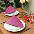 thumbnail image 3 of Coolnut Shiny Purple Cloth Napkins Set of 1,Reusable Washable Polyester Dinner Table Napkins for Kitchen,Dining,Restaurant,Party Decoration, 3 of 7