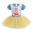 thumbnail image 1 of Falda de baile de ballet para niñas, ropa de práctica de verano, ropa de actuación de una pieza para niñas, falda de princesa mejorada, 1 of 6