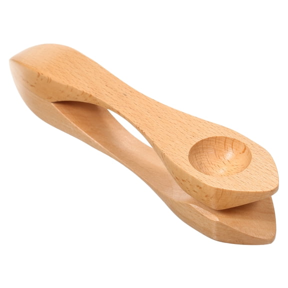 metronome,Musical Spoon Sound Percussion Spoons Wooden Natural Wood Sound Spoon Percussion Natural Children Eryue Rusuo Huiop Maker