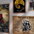 thumbnail image 4 of GIFAMI Personalized Nightmare Before Christmas Gifts, Wedding Engagement Halloween Gifts Wall Decor (We're A Team, Unframed 24"x36"), 4 of 4