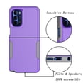 thumbnail image 3 of Taxfox PC PU Shockproof Hard Shell Rugged Cell Phone Case for Motorola Moto G Stylus 5G 2022, Purple, 3 of 7