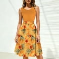 thumbnail image 4 of qucoqpe Summer Dresses for Women 2026 Fashion Floral Print Sleeveless Crew Neck Loose Fit Casual Midi Tank Dress, 4 of 7