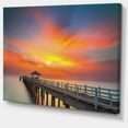thumbnail image 2 of Wooden Bridge under Yellow Sky, 2 of 3