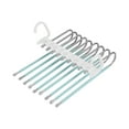 thumbnail image 2 of HongHeng 9-Tier Space Saving Hangers, Stainless Steel Closet Organizer for Pants, Jeans，Skirts, Scarves - Durable & Heavy Duty, 2 of 6