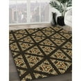 thumbnail image 3 of Ahgly Company Machine Washable Indoor Rectangle Transitional Black Brown Area Rugs, 5' x 7', 3 of 7
