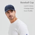 thumbnail image 6 of TOPTIE Two Tone Denim Baseball Cap 6 Panel Washed Cotton Unisex Sun Hat-Yellow-Coffee, 6 of 6
