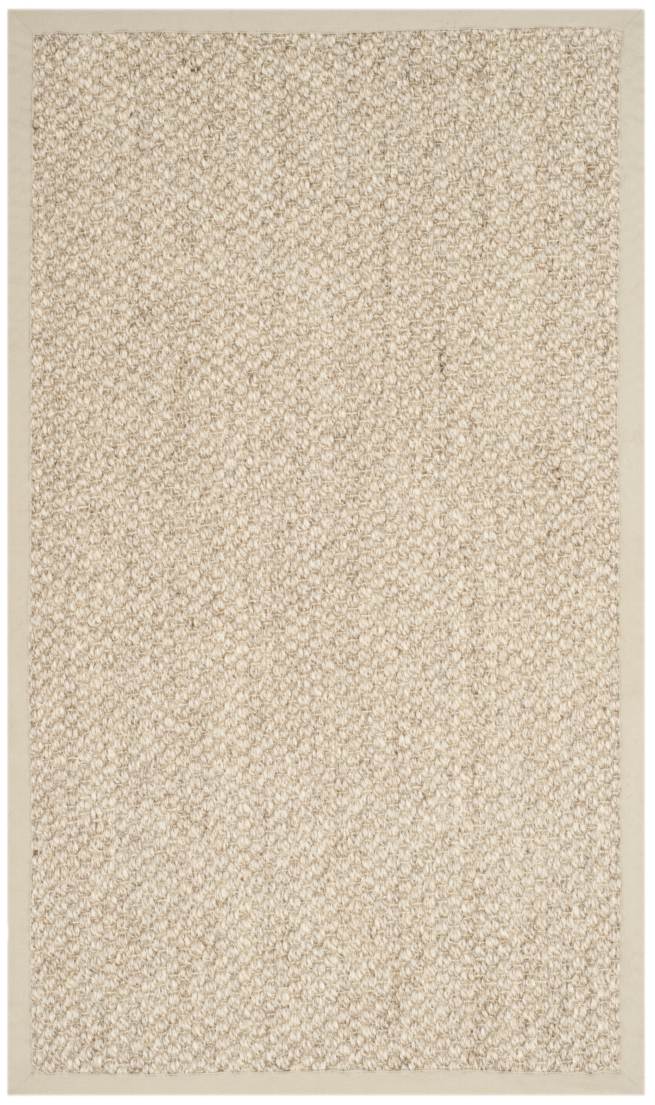 Safavieh Natural Fiber Charlene Bordered Area Rug, Marble, 4' x 6'