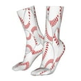 thumbnail image 5 of Goofa Baseballs for 16in Socks, Funny Novelty Crazy Design Cotton Socks Sports Socks Knee High Socks For Men, Women,1Pairs - Gift For Working Friends, 5 of 7