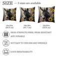 thumbnail image 4 of MUOOUM Donkey Butterflies Sunflowers Wooden Set of 2 Throw Pillow Covers Cases - 16" x 16" Square Decorative Cushion Covers for Sofa Couch Bed Home Decoration, 4 of 7