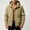 Khaki, variant on Men’s Fashion Outdoor Hooded Shell Jacket Adjustable Hood Drawstring Waterbreaker Outdoor Hiking Cycling