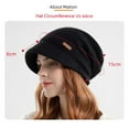 thumbnail image 2 of Keep Warm Women Girl Thickened Short Brim Soft Plush Fleece Lined Bonnet Beanies Knitted Hat Ear Protection PINK, 2 of 8