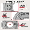 thumbnail image 3 of BalanceFrom 10LB Olympic Curl Barbell Set，Includes 4FT Curl Bar & 2-Inch Cast Iron Weight Plates, Dumbbell Clips，Strength Training Set, for Home Gym, Multiple Packages, 3 of 6