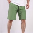 thumbnail image 3 of Yievot Mens Swim Trunks Drawstring Elastic Waist Bermuda Shorts Breathable Gym Workout Athletic Shorts with Pockets, 3 of 6