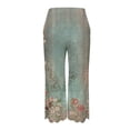 thumbnail image 5 of Binmer Womens Capris Plus Size with Pockets Fashion Womens Casual Elastic Loose Pants Straight Wide Leg Trousers Pants, 5 of 5