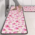 thumbnail image 2 of Kitchen Rugs Sets Of 2,Pioneer Flower Floral Print Pattern Anti Fatigue Kitchen Mat Rugs Non Slip Washable,Decorative Kitchen Floor Mats for Kitchen,Sink,Laundry,17"x47"+17"x47", 2 of 5
