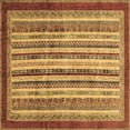 thumbnail image 1 of Ahgly Company Indoor Square Abstract Brown Modern Area Rugs, 3' Square, 1 of 4