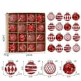 thumbnail image 2 of 16PCS Christmas Ornaments Ball, Christmas Tree Decorations Set, Shatterproof Hanging Xmas Ornaments Ball for Xmas Decor Red, 2 of 4