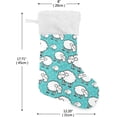 thumbnail image 2 of Coolnut 17.7 Inch Christmas Stockings, 1 PCS Cute Funny Sheep Presonalized Large Stocking Sock for Family Holiday Xmas Party Decorations, 2 of 7