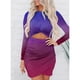 thumbnail image 2 of Vestido Ajustado ANGGREK de Manga Larga Cuello Redondo Diseño Recortado, 2 of 6