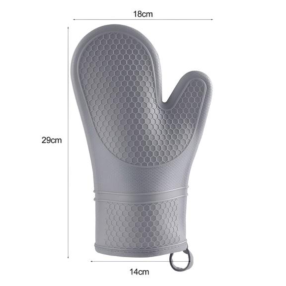 ACDANC Non-Slip Silicone Oven Mitts Honeycomb Texture,Soft Lining,Thickened,Heat Insulation,Anti-Scalding,Reusable,Kitchen Cooking Baking Microwave Gloves,Home Use (1Pc)