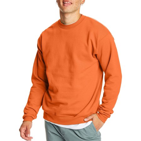 Hanes Mens EcoSmart Fleece Crewneck Sweatshirt, 2XL, Safety Orange |  Walmart Canada