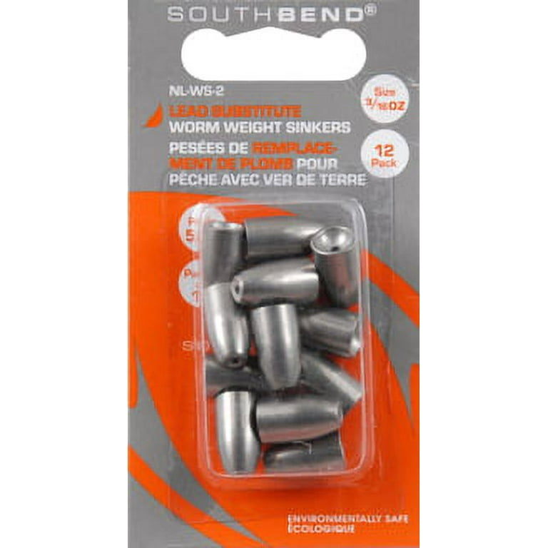 South Bend NL-WS-2 Nonlead Worm Weights 3/16oz 