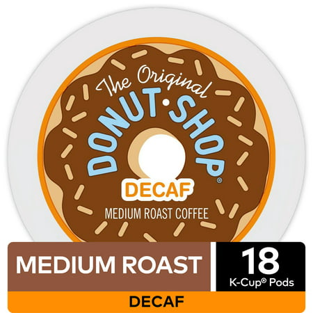 The Original Donut Shop Decaf Coffee, Keurig K-Cup Pod, Medium Roast, 18 (Best Donuts In Maryland)
