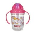 thumbnail image 3 of Nuby FlipNSip Silicone Straw Cup with Handles, Pink, 3 of 7